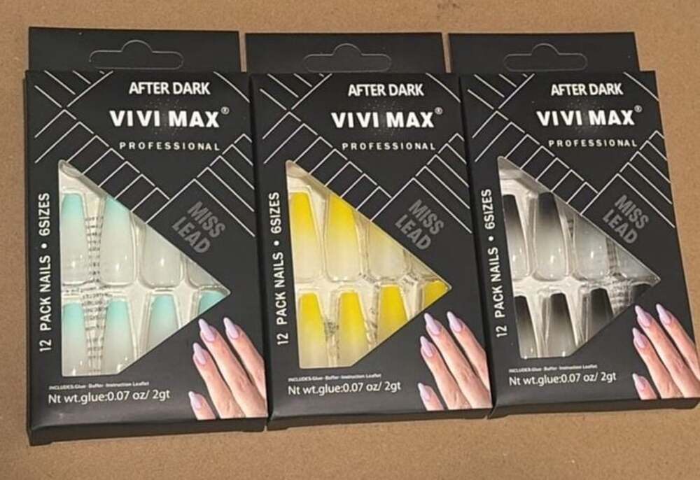 Vivi Max Professional After Dark Press-On Nail Set (3-Pack)